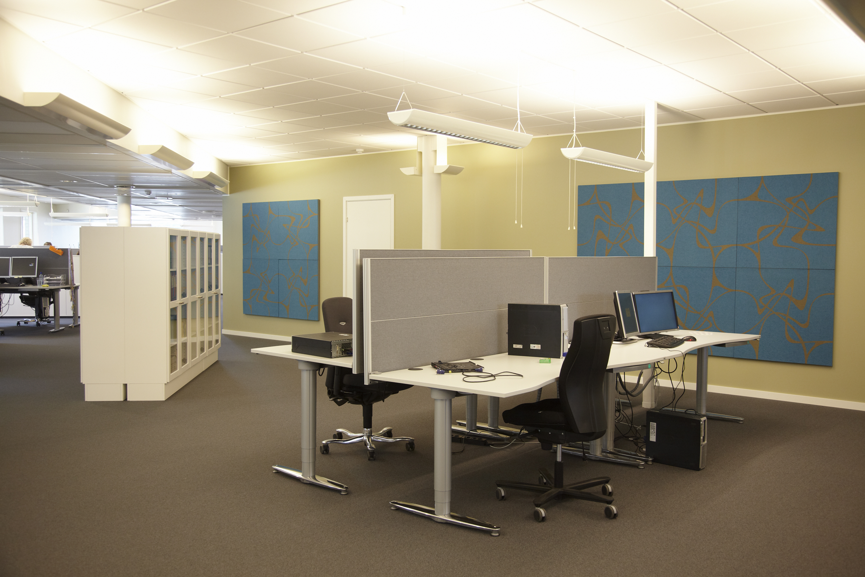 nordea oslo, Twister akustikmoduler i uldfilt (1)